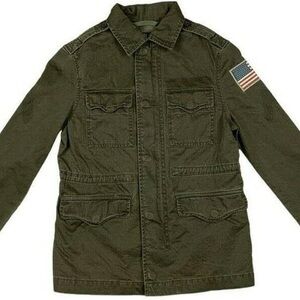 NWT Polo Ralph Lauren Boys Military USA Flag Jacket Coat